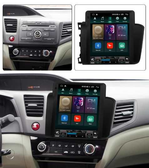 Radio TESLA ANDROID Honda Civic 2011=2015 GPS WiFi