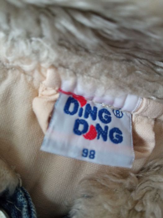 Ding Dong długa kurtka jeansowa ocieplana r 98