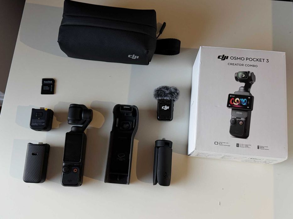 DJI Osmo Pocket 3 Creator Combo JAK NOWY Zestaw SD 128GB
