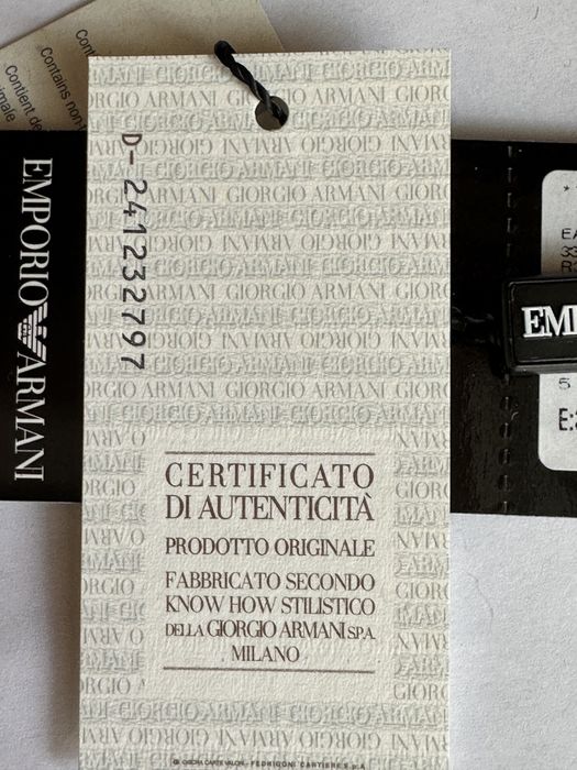 Emporio Armani 33  Spodnie czarne Regular Fit