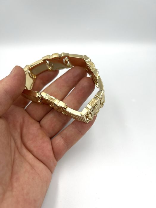 Złota Bransoletka z Lwami 180g 585 Nataliebizu