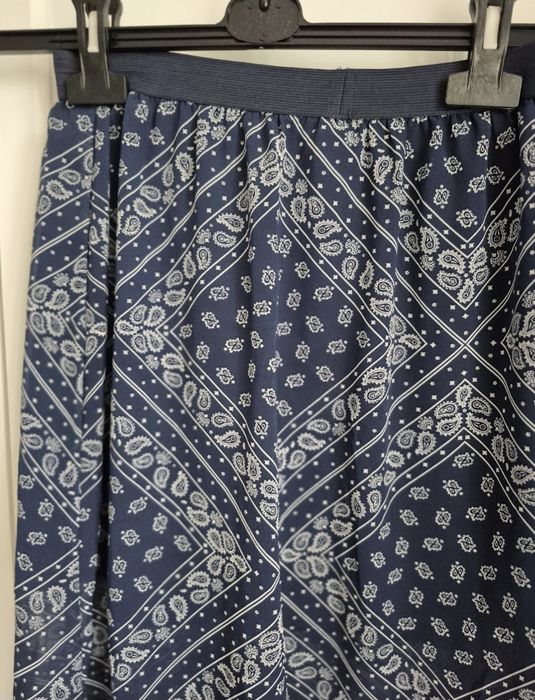 Spódnica boho aztecki wzór &M, rozm 10, na krótkiej podszewce, rozm 36