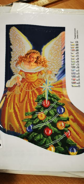 Новорічні  різдвяні заготовки вишивку бісером