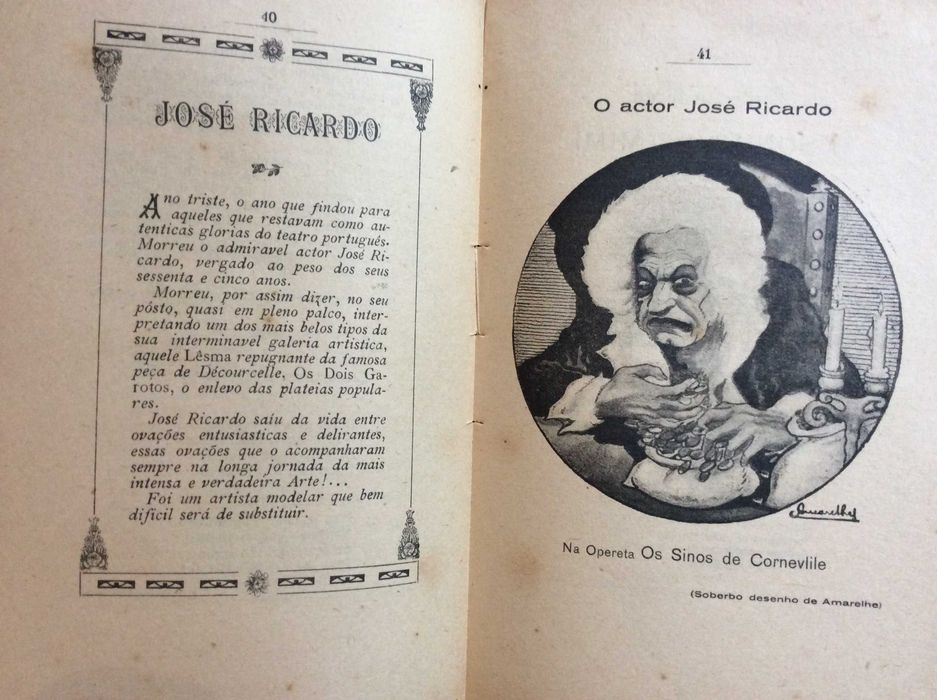 Almanaque dos palcos e salas para 1926. Escasso