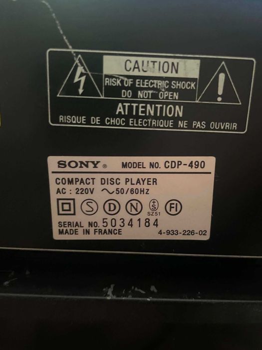 Zestaw Stereo Sony: Wzmacniacz TA-FE320R + Odtwarzacz CD CDP-490