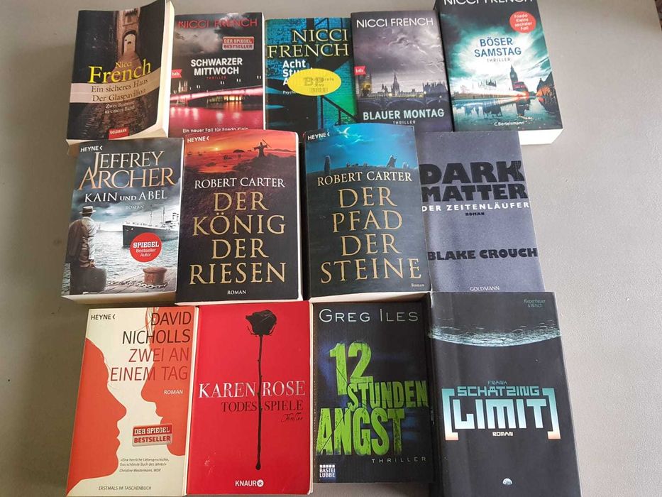 Livros alemães em bom estado, várias categorias