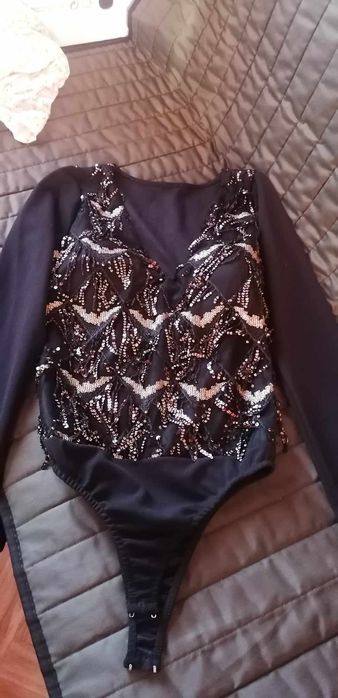 Body E vestido  azul