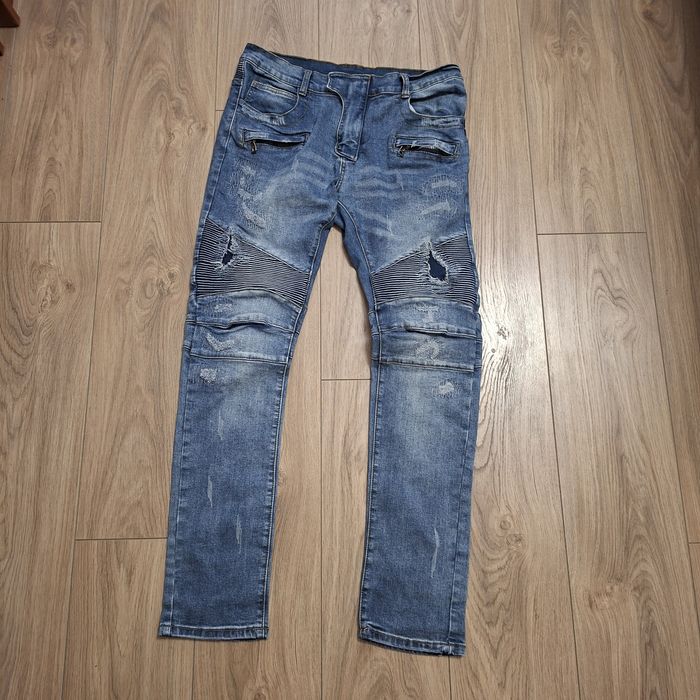 Balmain biker distressed jeans legit, джинси balmain