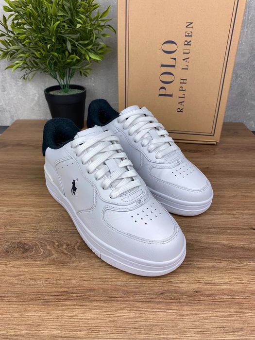 Buty Polo Ralph Lauren Masters Court r. 37 - białe skórzane sneakersy