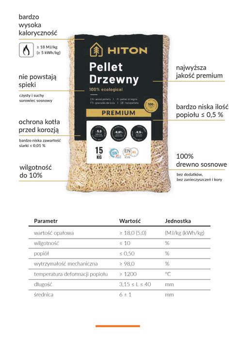 Pellet Hiton En Plus A1 , Din Plus - dostawa gratis
