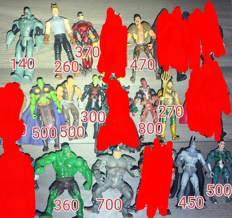 Toy Biz Hasbro DC Comics Marvel McFarlane фигурки, состояние б/у