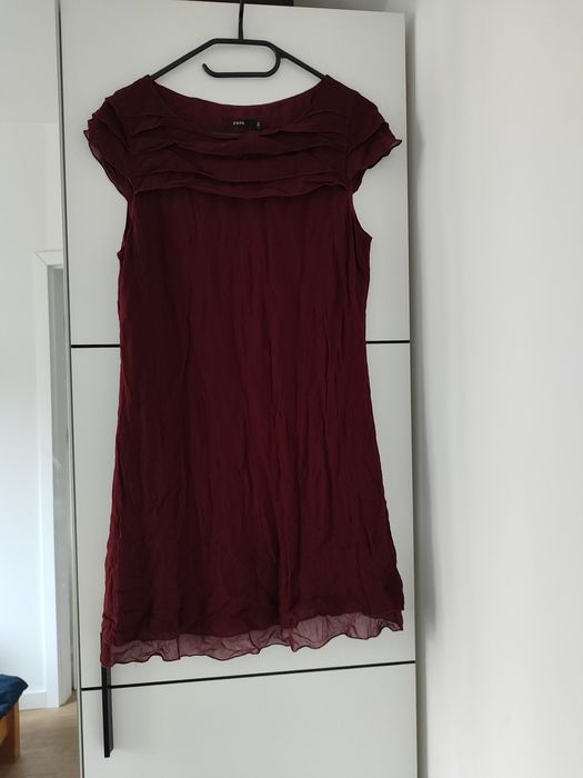 Krótka sukienka tunika XS elegancka zero nowa z metką