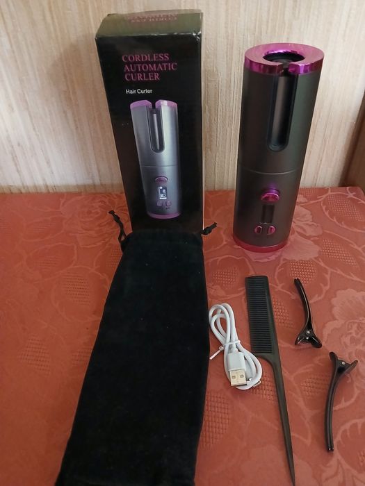 Фен -щетка стайлер. Беспроводная плойка для волос