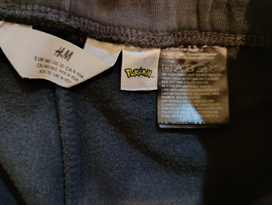 Костюм H&M Pokémon 134-140см. Бавовняний. Штани палаццо
