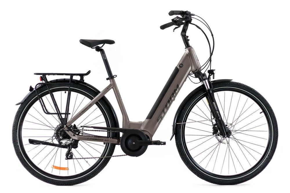 Rower elektryczny STORM E-Diamond 4.0 City Lady Deep - trekingowy, rama 17", 14Ah
