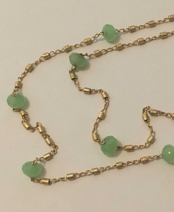 Fio e brincos em aço com banho de ouro