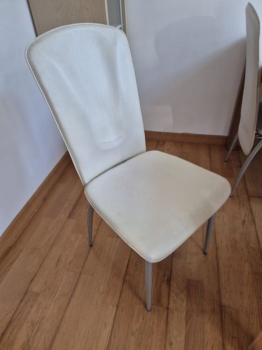 Conjunto 4 cadeiras de pele