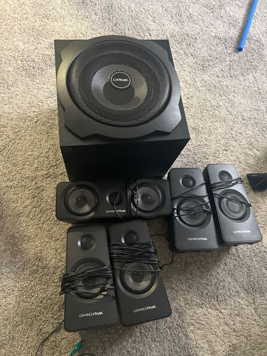 colunas Trust GXT 658 Tytan 5.1 Surround (da linha Trust Gaming
