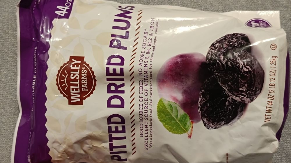 Wellsley Farms Gourmet Dried California Plums, 44oz Suszone śliwki USA