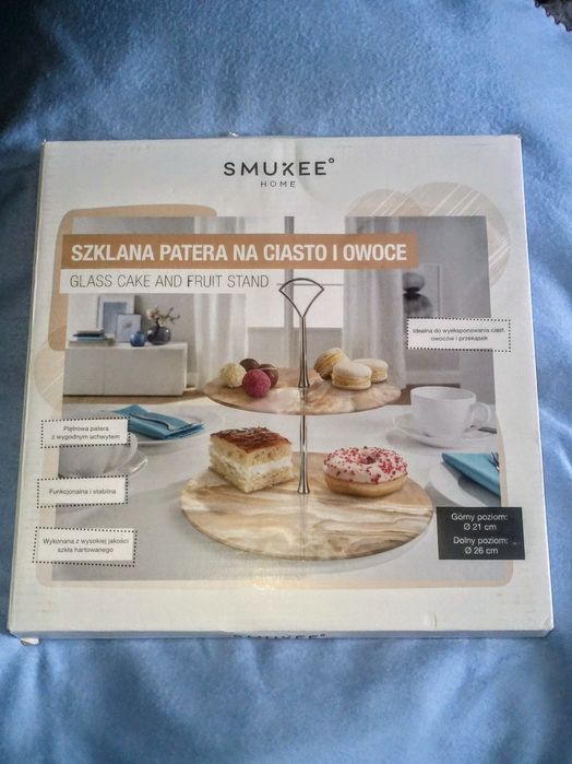 ᐠ( ᐛ )ᐟ SMUKEE Patera do owoców i ciasta / NOWE.