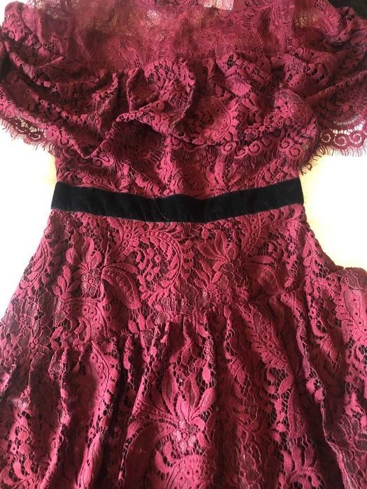 vestido bordeaux perseverance london tamanho xs novo