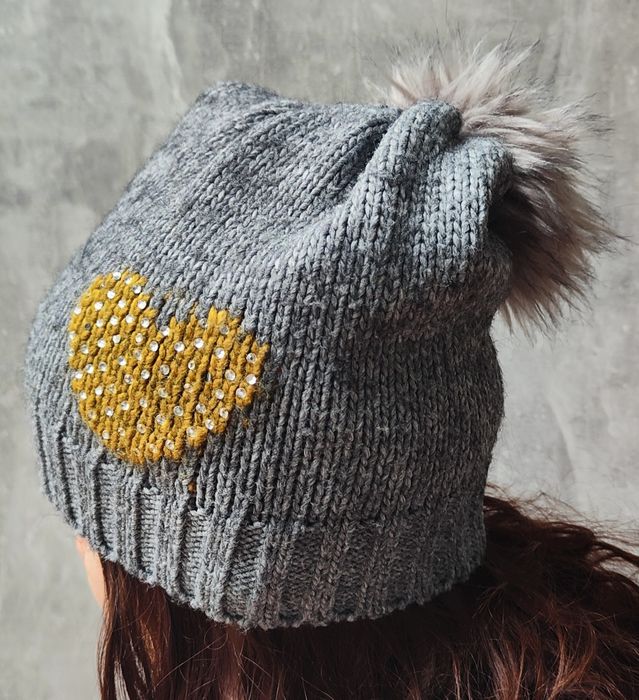 Czapka z pomponem COCOMORE L