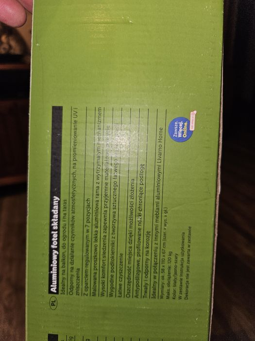 Krzesło ogrodowe rozkładane