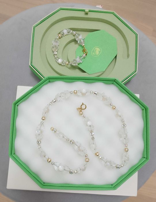 Swarovski Naszyjnik + Bransoletka Kolekcja Somnia