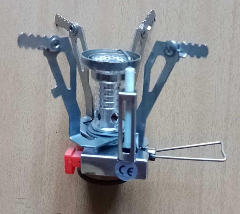 Туристичний пальник з п'єзопідпалом мини газовая горелка туристическая