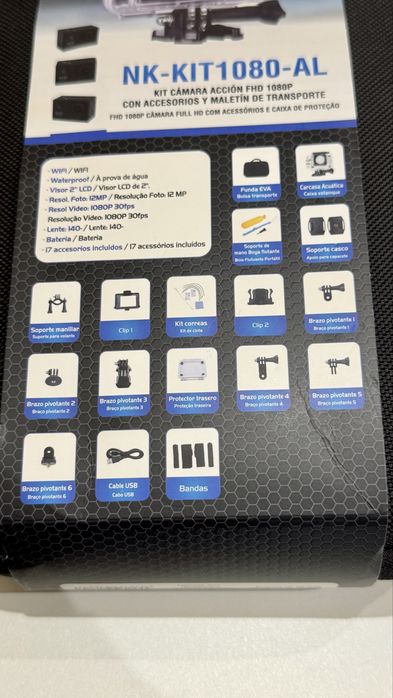 Câmera de Ação Full HD