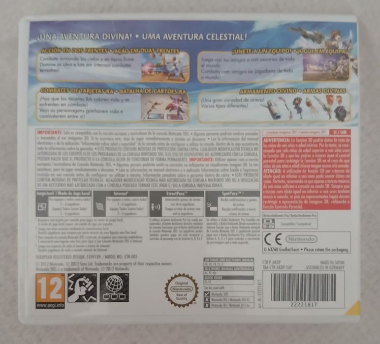 Kid Icarus Uprising Nintendo 3DS Completo