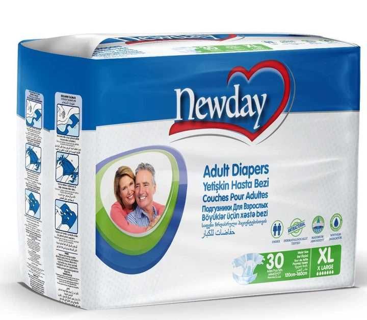 Памперси  для дорослих NewDay Adult Diapers XL, 30шт/ Туреччина