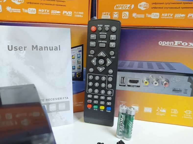 Спутниковый Full HD Mpeg4 ресивер тюнер OpenFox X6 Metal DVB-S2 YouTub