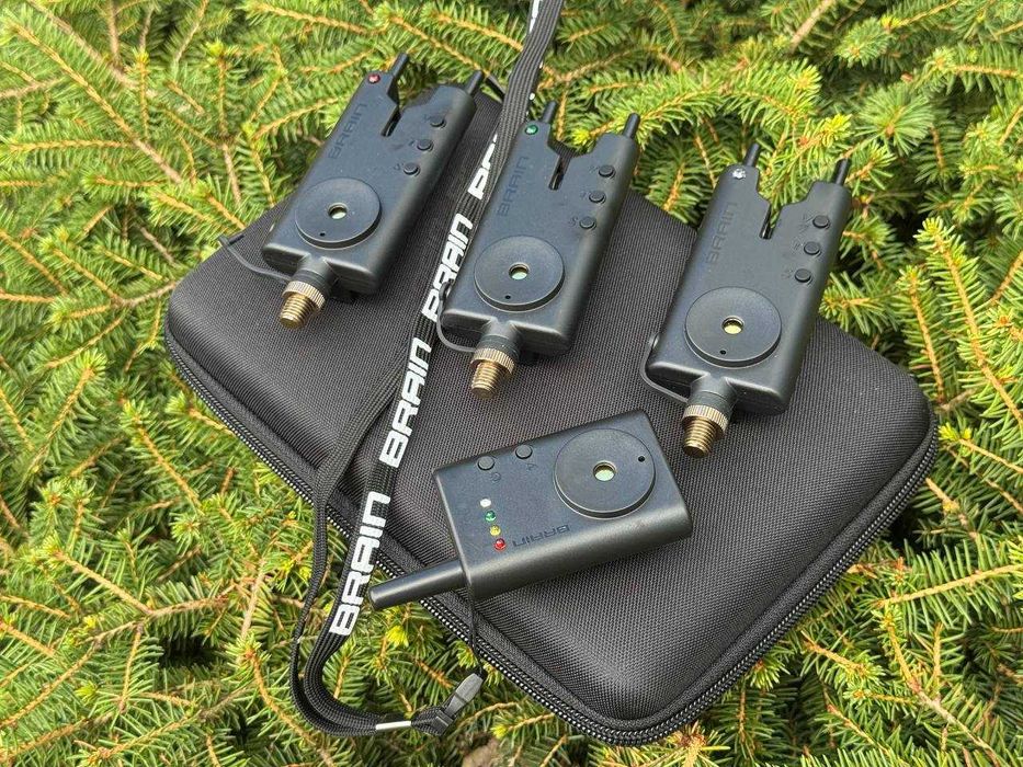 Набор сигнализаторов в кейсе  Brain Wireless Bite Alarm B-1 3+1