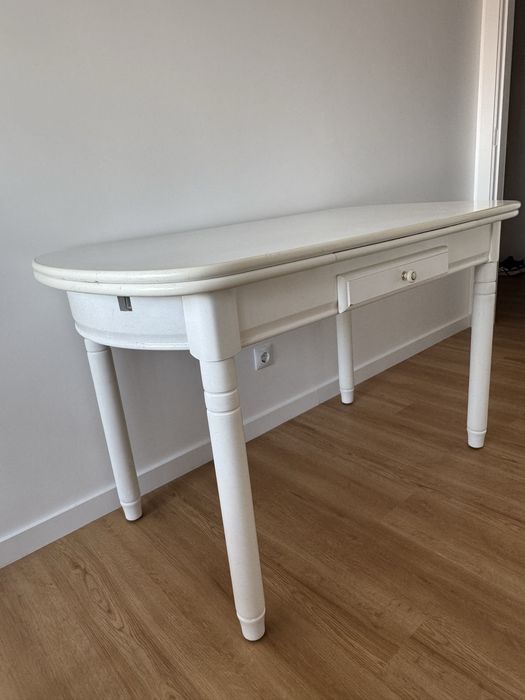 Mesa extensivel branca lacado - otimo estado