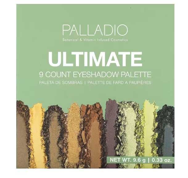 Palladio, ultimate, палітра тіней для повік, 9 шт., натуральна земля