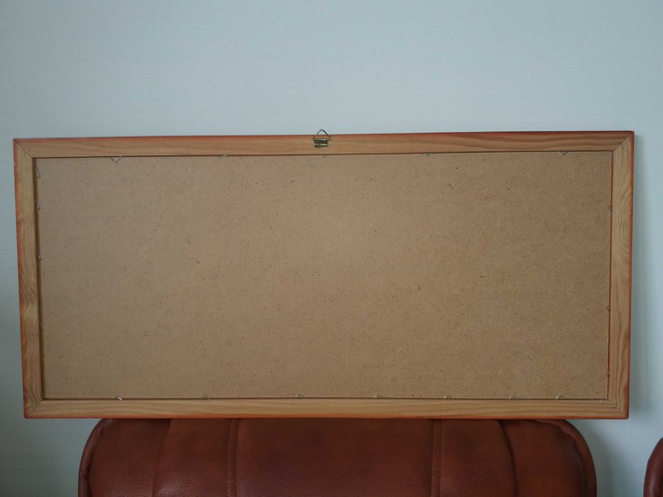 Obraz jak nowy brązowa rama