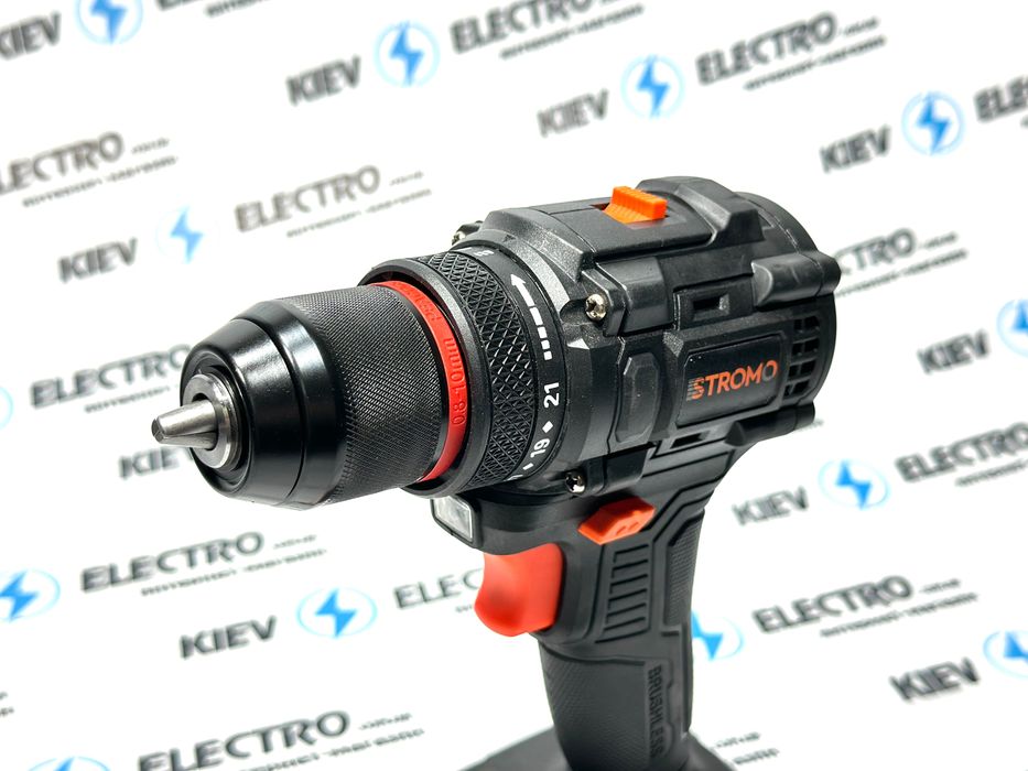 Шуруповерт бесщеточный STROMO SA18Li (50Нм/ 20В 2Ач/10 мм/Кейс набор)
