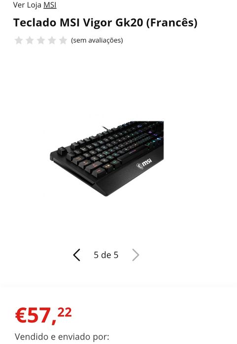 MSI Keyboard Telcado  GK20