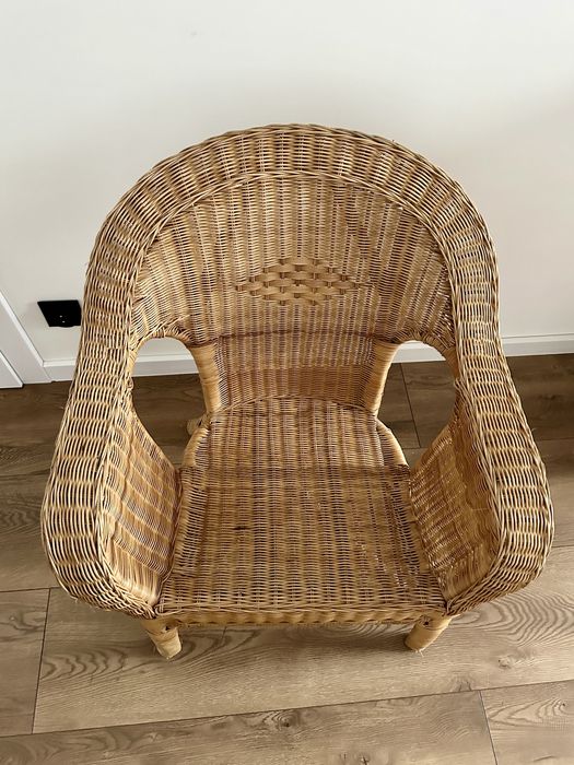 Krzesło/ fotel wiklinowy