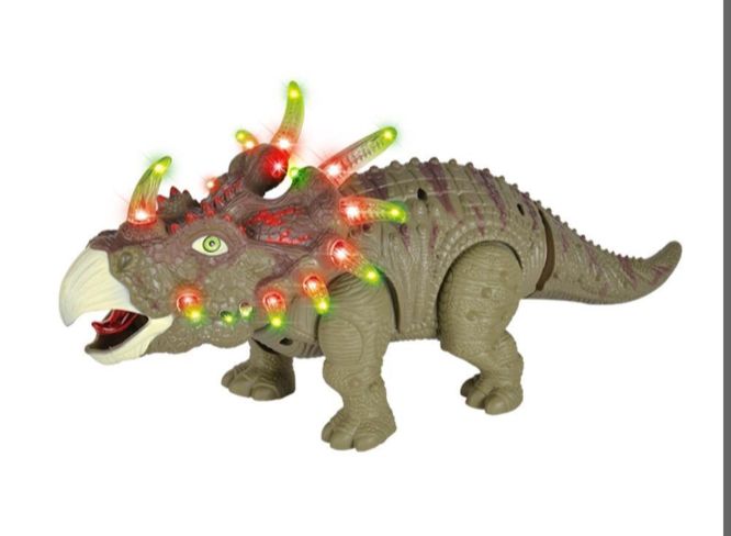 Tricertops dinozaur dźwiek/ruch/światło