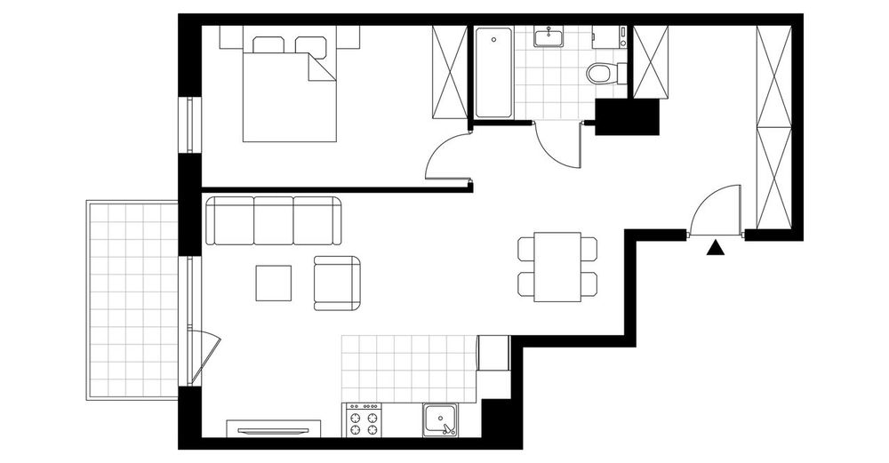 2-pokojowe mieszkanie 58m2 + balkon