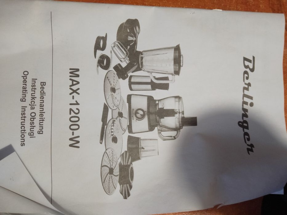 Wielofunkcyjny robot kuchenny zestaw max