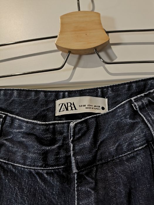 Komplet jeansowy Zara koszula spodnie jeans rozmiar S