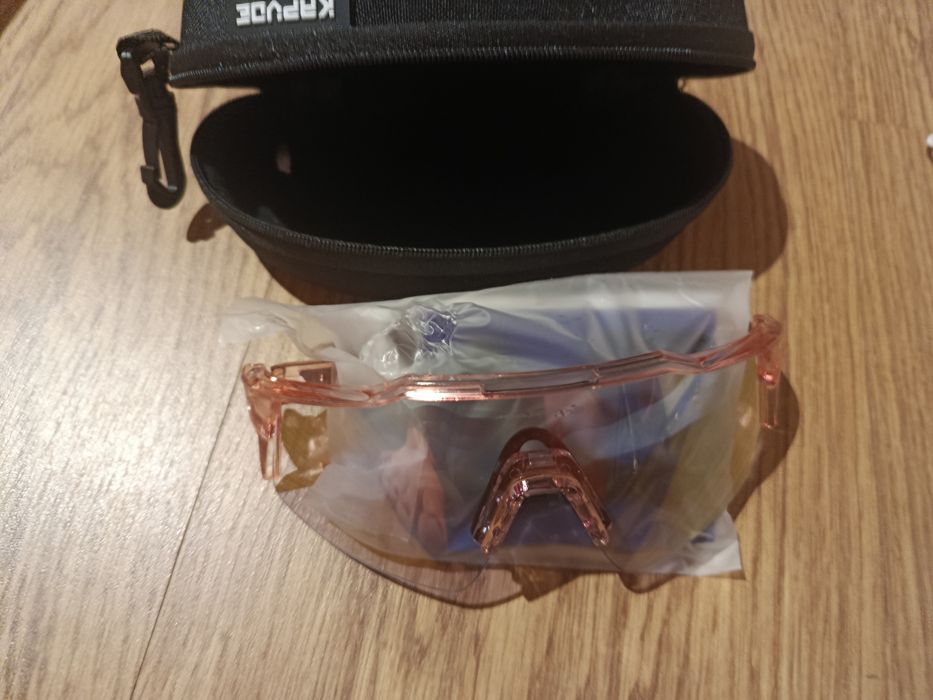 Nowe Okulary Rowerowe Sportowe KAPVOE | Filtr UV400 + Etui