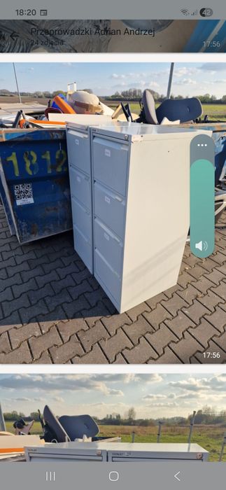 Szafka metalowa z szufladami