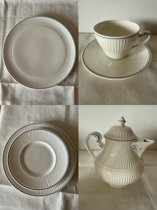 Вінтаж : сервіз столовий чайний колекція Filet Bleu Villeroy & Boch