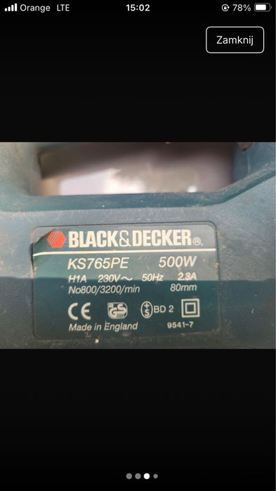 Wyzynarka black decker