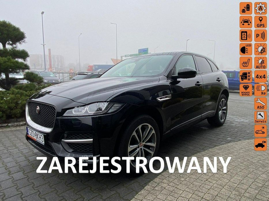 Jaguar F-Pace panorama, full led, el. klapa, navi, kamera, 4x4, asyst pasa, R-Design