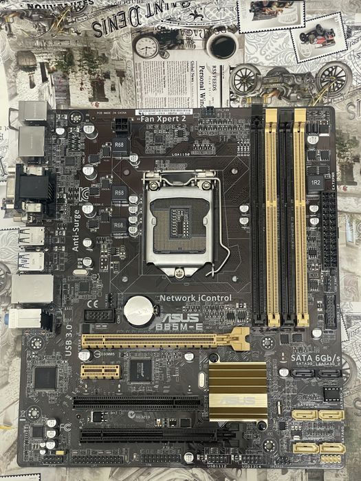 Материнська плата - ASUS B85M-E - Soket LGA 1150 (c заглушкой) . С Гарантией